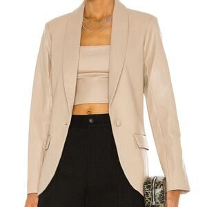 Amanda Uprichard Tan Jane Blazer Size Small